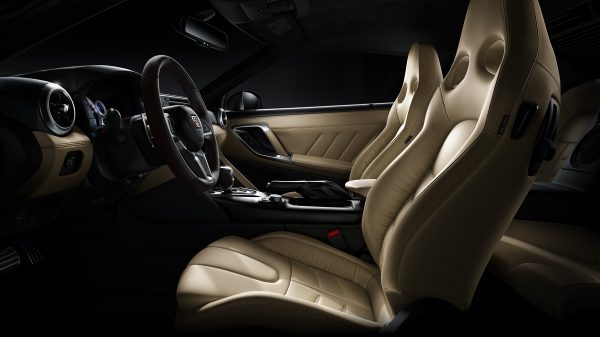 Nissan GT-R interior semi-aniline leather details